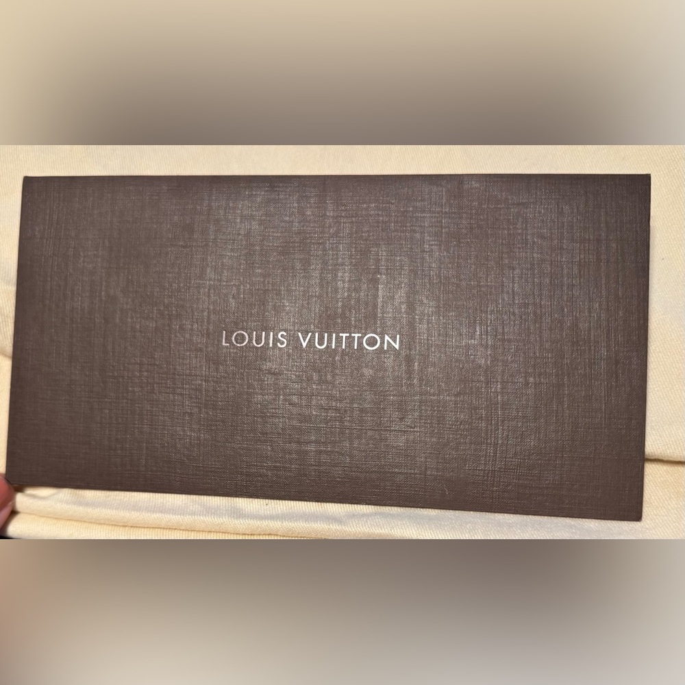 Louis Vuitton Dark Brown Textured Receipt/Gift card Envelope